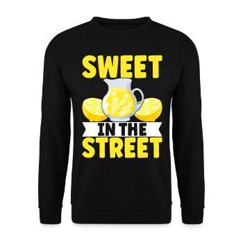 Lemonade Lemonade stand - Unisex Sweatshirt - black - Front - Alina (178cm) & Michal (187cm)