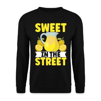 Lemonade Lemonade stand - Unisex Sweatshirt - black - Front - Alina (178cm) & Michal (187cm)