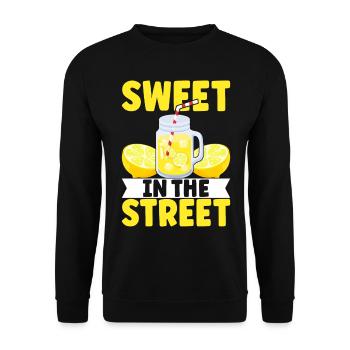 Lemonade Lemonade stand - Unisex Sweatshirt - black - Front - Alina (178cm) & Michal (187cm)