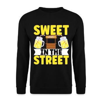 Lemonade Lemonade stand - Unisex Sweatshirt - black - Front - Alina (178cm) & Michal (187cm)