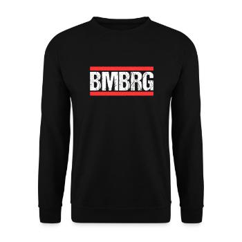 Bamberg Bambergerin Bamberger Stadt Bamberg - Unisex Pullover - Schwarz - Vorne - Alina (178cm) & Michal (187cm)