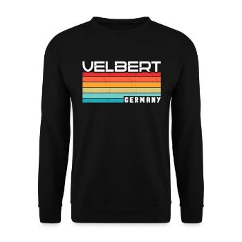 Velbert Velberterin Velberter Stadt Velbert - Unisex Sweatshirt - black - Front - Alina (178cm) & Michal (187cm)
