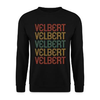 Velbert Velberterin Velberter Stadt Velbert - Unisex Sweatshirt - black - Front - Alina (178cm) & Michal (187cm)