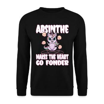 Satan Beelzebub Devil Gothic Pentagram Mystical - Unisex Sweatshirt - black - Front - Alina (178cm) & Michal (187cm)