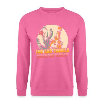Tequila Alkohol Mexikanisch Mexiko Latino - Unisex Pullover - Pink - Vorne