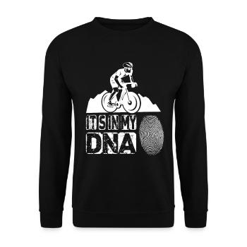 Rennrad fahren Its In My Dna - Unisex Pullover - Schwarz - Vorne - Alina (178cm) & Michal (187cm)