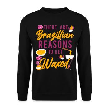 Cute Esthetician Skincare - Unisex Sweatshirt - black - Front - Alina (178cm) & Michal (187cm)