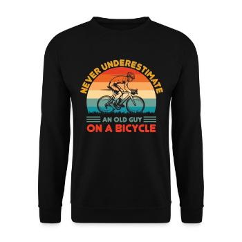 Road Cycling Road Cyclist Road Bikes - Unisex Sweatshirt - black - Front - Alina (178cm) & Michal (187cm)
