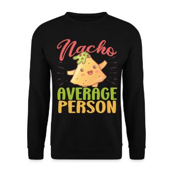 Nacho Salsa Dip Mexikanisch Mexiko Latino - Unisex Pullover - Schwarz - Vorne - Alina (178cm) & Michal (187cm)