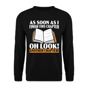 Wild on Reading Books Reading Book Reading - Unisex Sweatshirt - black - Front - Alina (178cm) & Michal (187cm)