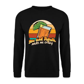 Tequila Alkohol Mexikanisch Mexiko Latino - Unisex Pullover - Schwarz - Vorne - Alina (178cm) & Michal (187cm)
