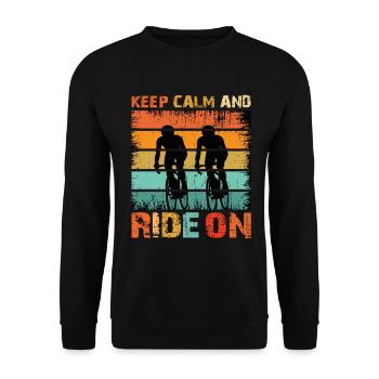 Restez calme et roulez - Sweat-shirt Unisexe - noir - Devant - Alina (178cm) & Michal (187cm)