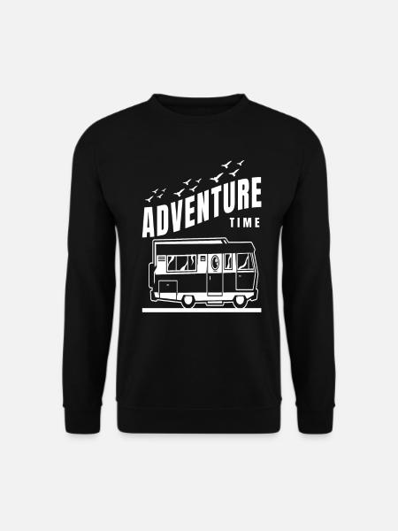 Camping Caravan Motorhome Camper Saying - Unisex Sweatshirt - black