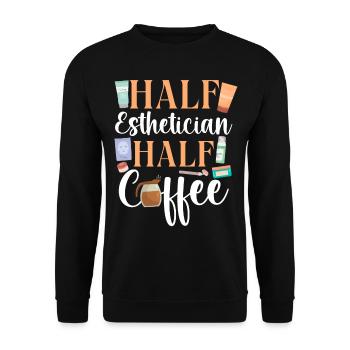 Cute Licensed Esthetician Skincare - Unisex Pullover - Schwarz - Vorne - Alina (178cm) & Michal (187cm)