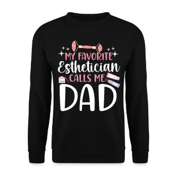 Cute Licensed Esthetician Skincare - Unisex Pullover - Schwarz - Vorne - Alina (178cm) & Michal (187cm)