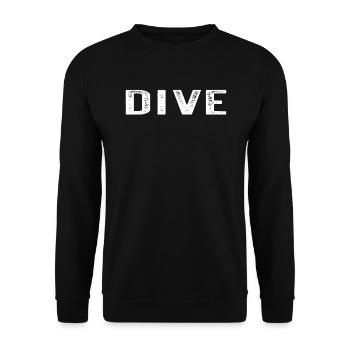 Diver Underwater Diving Dive - Unisex Pullover - Schwarz - Vorne - Alina (178cm) & Michal (187cm)