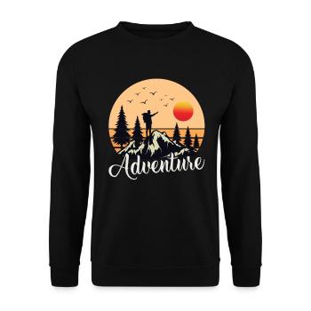 Alpinisme Alpinistes Randonneurs Randonneurs - Sweat-shirt Unisexe - noir - Devant - Alina (178cm) & Michal (187cm)