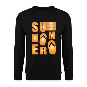 Sommer - Unisex Pullover - Schwarz - Vorne - Alina (178cm) & Michal (187cm)