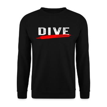 Diver Freediving Underwater Diving Dive - Unisex Pullover - Schwarz - Vorne - Alina (178cm) & Michal (187cm)