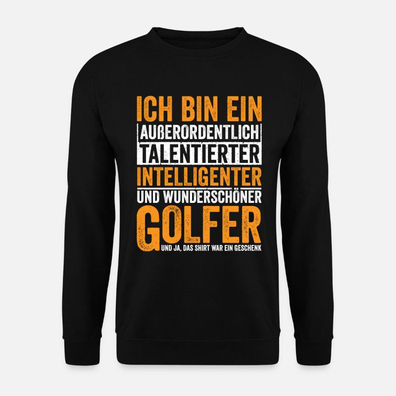 Talentierter Intelligenter Golfer - Unisex Pullover - Schwarz