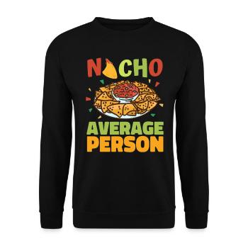 Nacho Salsa Dip Mexikanisch Mexiko Latino - Unisex Pullover - Schwarz - Vorne - Alina (178cm) & Michal (187cm)