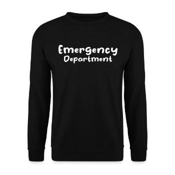 Nurse Life Nursing - Emergency Department - Unisex Sweatshirt - black - Front - Alina (178cm) & Michal (187cm)