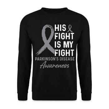 Parkinson's Awareness Month - Unisex Sweatshirt - black - Front - Alina (178cm) & Michal (187cm)