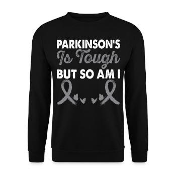 Parkinson's disease is harsh month of the - Unisex Sweatshirt - black - Front - Alina (178cm) & Michal (187cm)