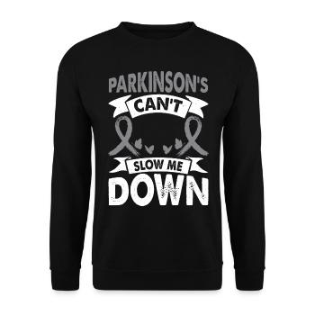 Parkinson's disease can't stop me. - Unisex Sweatshirt - black - Front - Alina (178cm) & Michal (187cm)