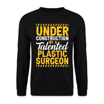 Chirurgien plasticien talentueux - Sweat-shirt Unisexe - noir - Devant - Alina (178cm) & Michal (187cm)