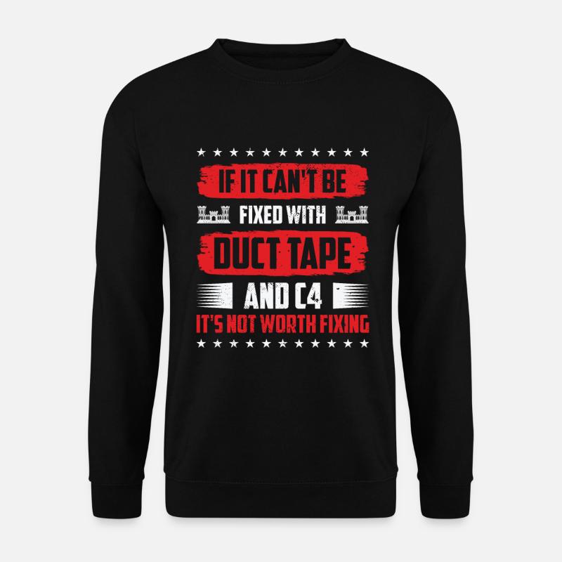 Combat Engineer Engineering Army - Unisex Sweatshirt - black