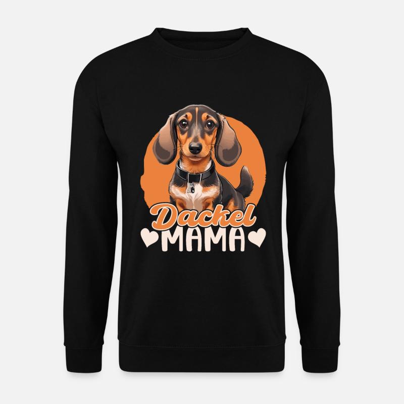 Dackel Mama - Unisex Pullover - Schwarz
