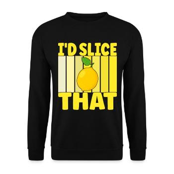 Limonade Limonadenstand - Unisex Pullover - Schwarz - Vorne - Alina (178cm) & Michal (187cm)