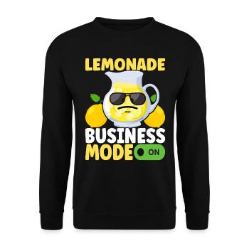 Lemonade Lemonade stand - Unisex Sweatshirt - black - Front - Alina (178cm) & Michal (187cm)