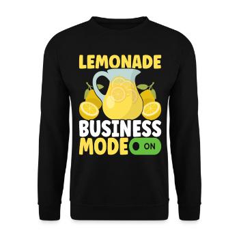 Lemonade Lemonade stand - Unisex Sweatshirt - black - Front - Alina (178cm) & Michal (187cm)