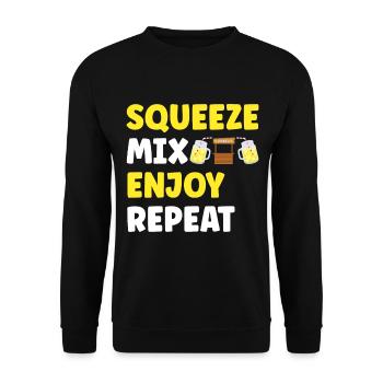 Lemonade Lemonade stand - Unisex Sweatshirt - black - Front - Alina (178cm) & Michal (187cm)