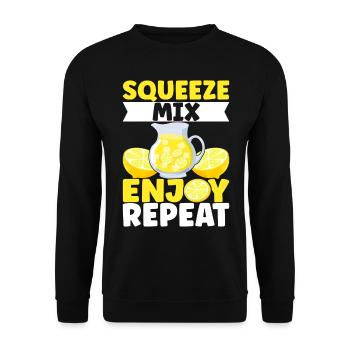 Lemonade Lemonade stand - Unisex Sweatshirt - black - Front - Alina (178cm) & Michal (187cm)