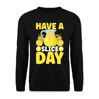 Lemonade Lemonade stand - Unisex Sweatshirt - black - Front - Alina (178cm) & Michal (187cm)