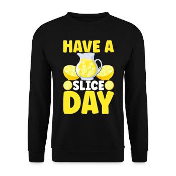 Lemonade Lemonade stand - Unisex Sweatshirt - black - Front - Alina (178cm) & Michal (187cm)