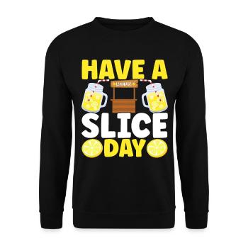 Lemonade Lemonade stand - Unisex Sweatshirt - black - Front - Alina (178cm) & Michal (187cm)