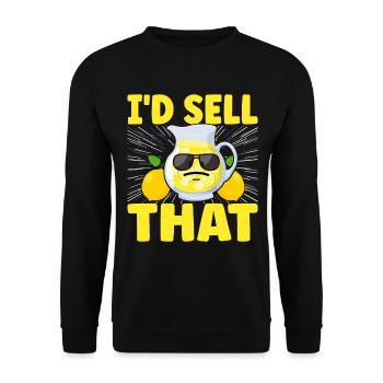 Lemonade Lemonade stand - Unisex Sweatshirt - black - Front - Alina (178cm) & Michal (187cm)