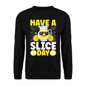 Lemonade Lemonade stand - Unisex Sweatshirt - black - Front - Alina (178cm) & Michal (187cm)