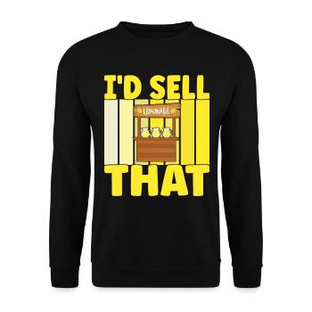 Lemonade Lemonade stand - Unisex Sweatshirt - black - Front - Alina (178cm) & Michal (187cm)