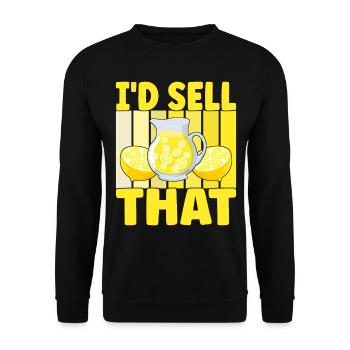 Lemonade Lemonade stand - Unisex Sweatshirt - black - Front - Alina (178cm) & Michal (187cm)
