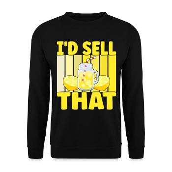 Lemonade Lemonade stand - Unisex Sweatshirt - black - Front - Alina (178cm) & Michal (187cm)