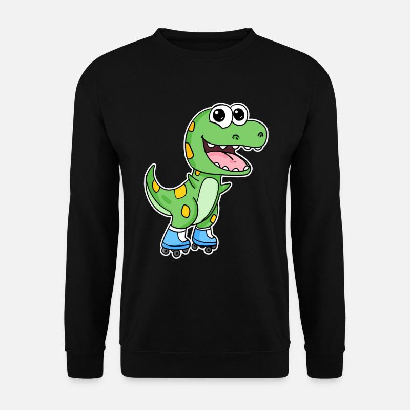 Dinosaur Skating - Unisex Sweatshirt - black