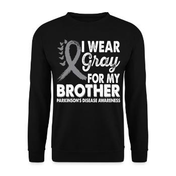 Wear gray for the month of awareness for - Unisex Sweatshirt - black - Front - Alina (178cm) & Michal (187cm)