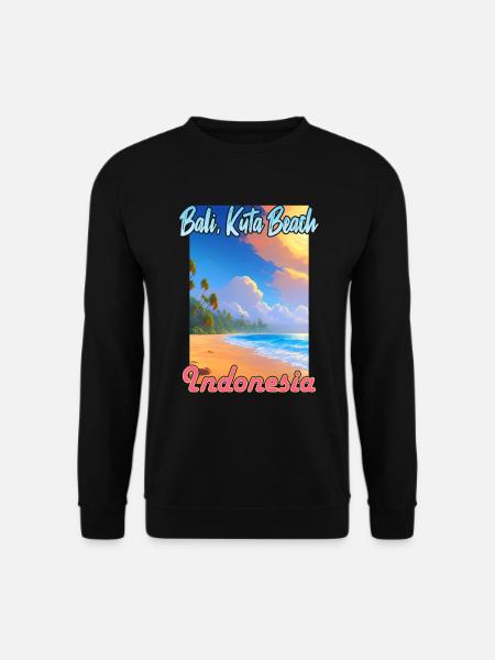 Bali Kuta Beach, Indonesia - Unisex Sweatshirt - black