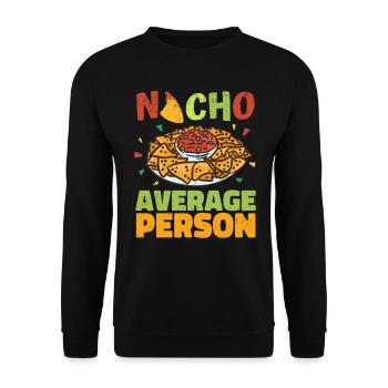 Nacho Salsa Dip Mexikanisch Mexiko Latino - Unisex Pullover - Schwarz - Vorne - Alina (178cm) & Michal (187cm)