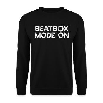 Beatboxing Beatboxer - Beatbox Mode On - Unisex Sweatshirt - black - Front - Alina (178cm) & Michal (187cm)